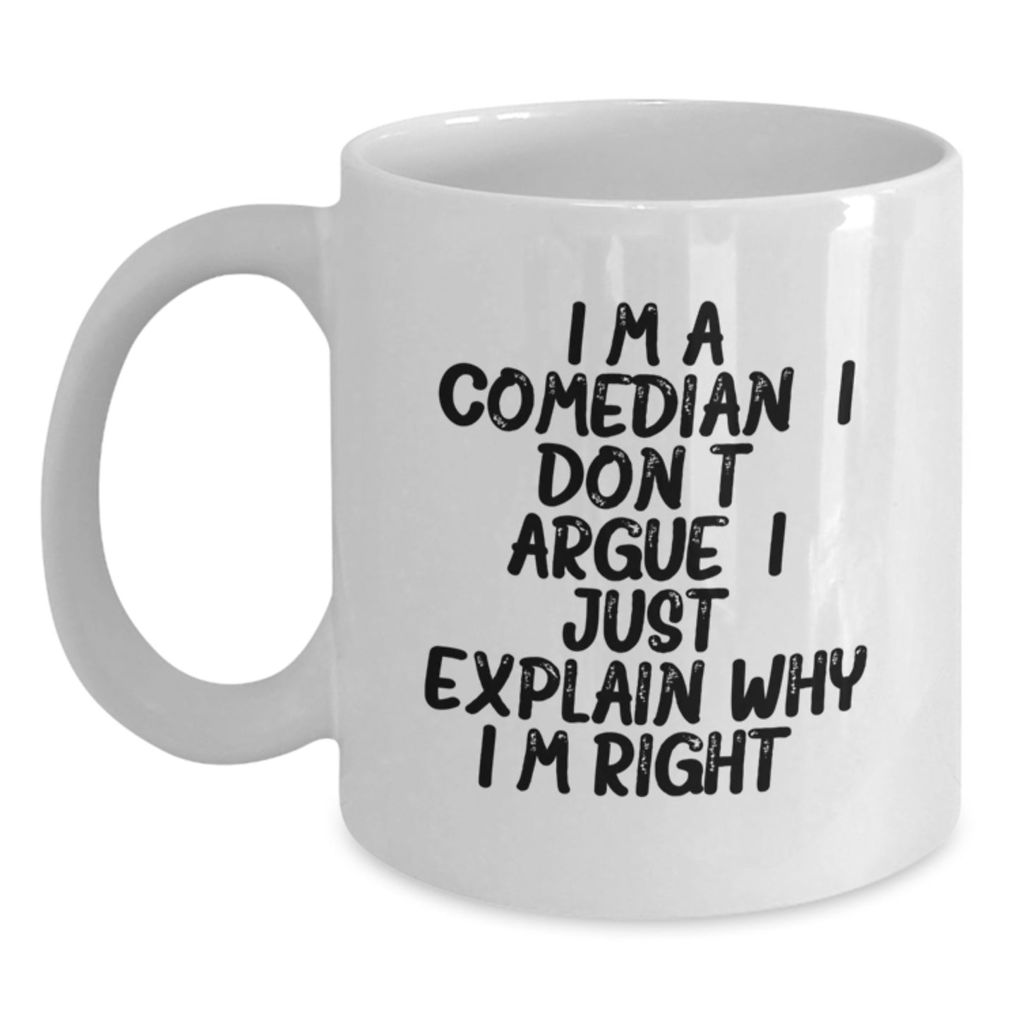 Funny Comedian Gifts, White Coffee Mug for Comedian Lovers, Graduation Unique Gifts from Friends - Main