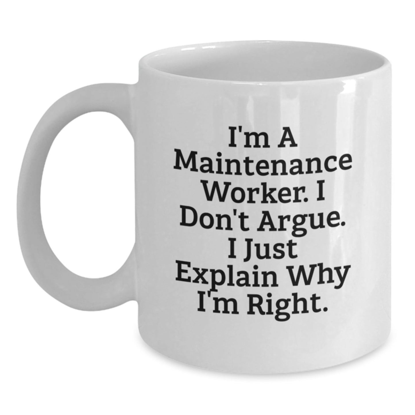 Witty Maintenance Worker Novelty Mug for Friends Birthday Gift - Main