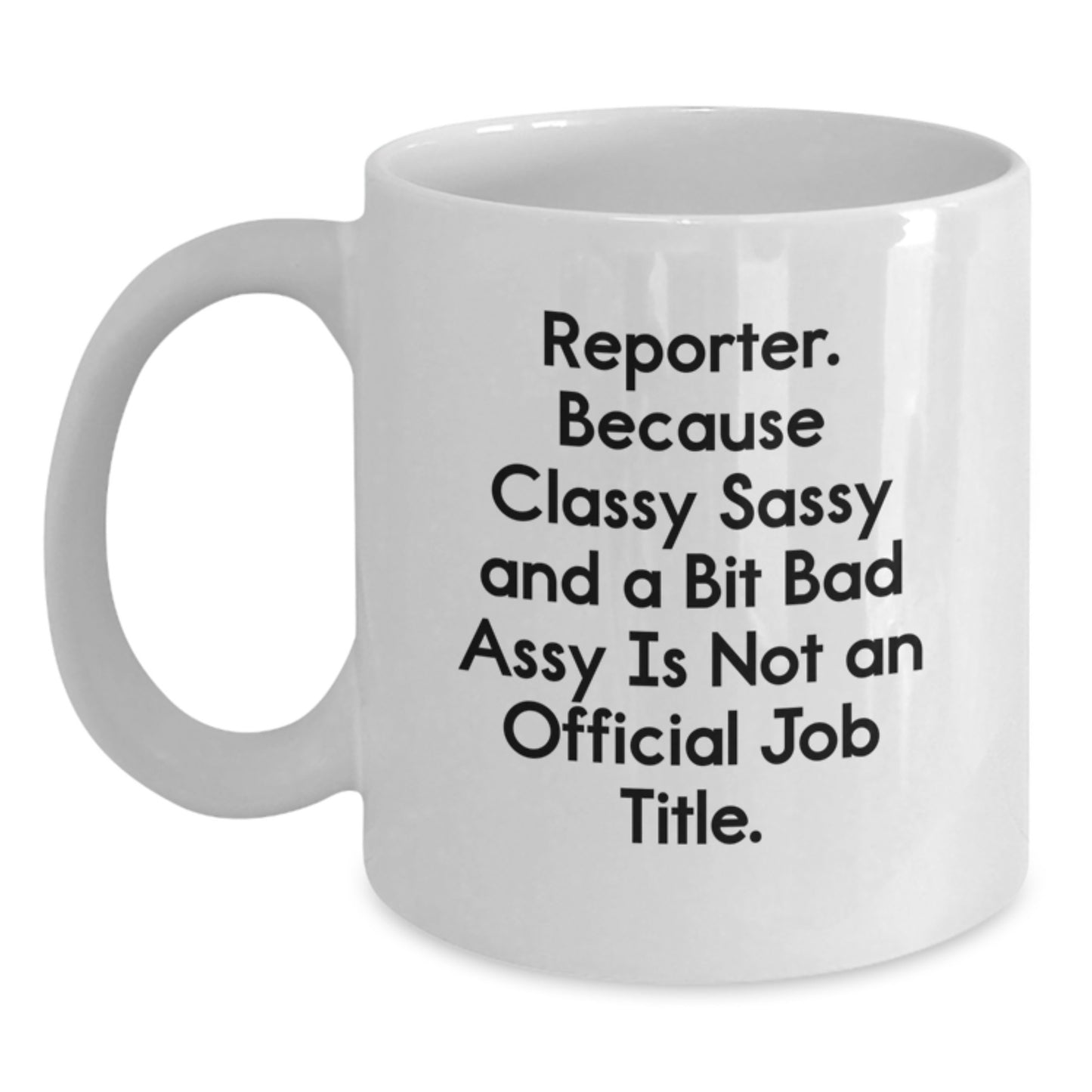 Reporter Keepsake Mug for Him – Graduation Gift with Bold Quote - Main