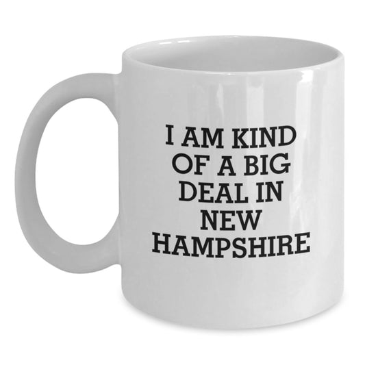 Funny New Hampshire Gifts from Friends for Birthday Unique - White Coffee Mug I Am Kind Of A Prime Selection - Main