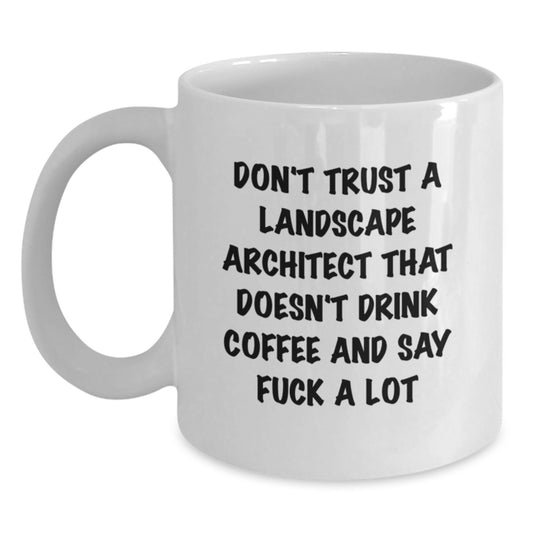 Landscape Architect Keepsake Mug for Him White Ceramic Birthday Gift - Main