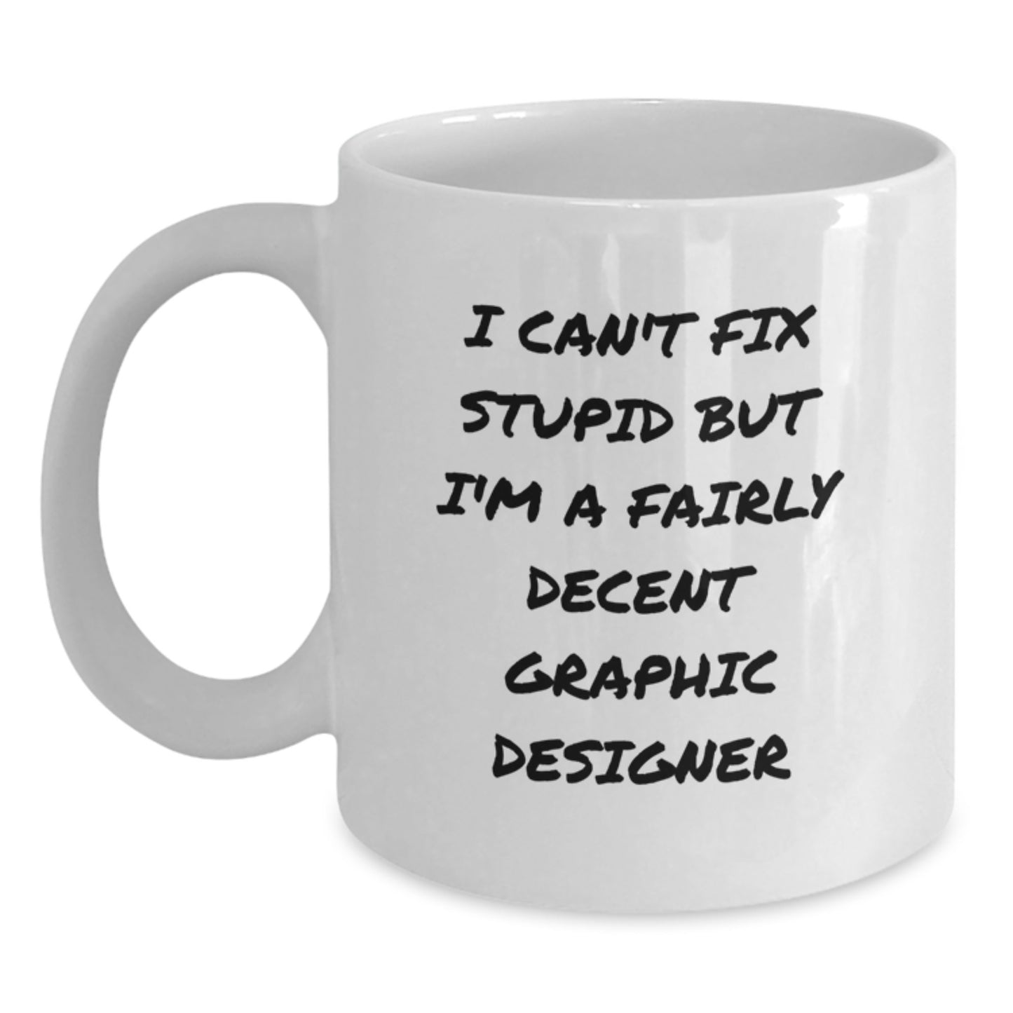 Graphic Designer Keepsake White Coffee Mug Birthday Gift for Him - Main