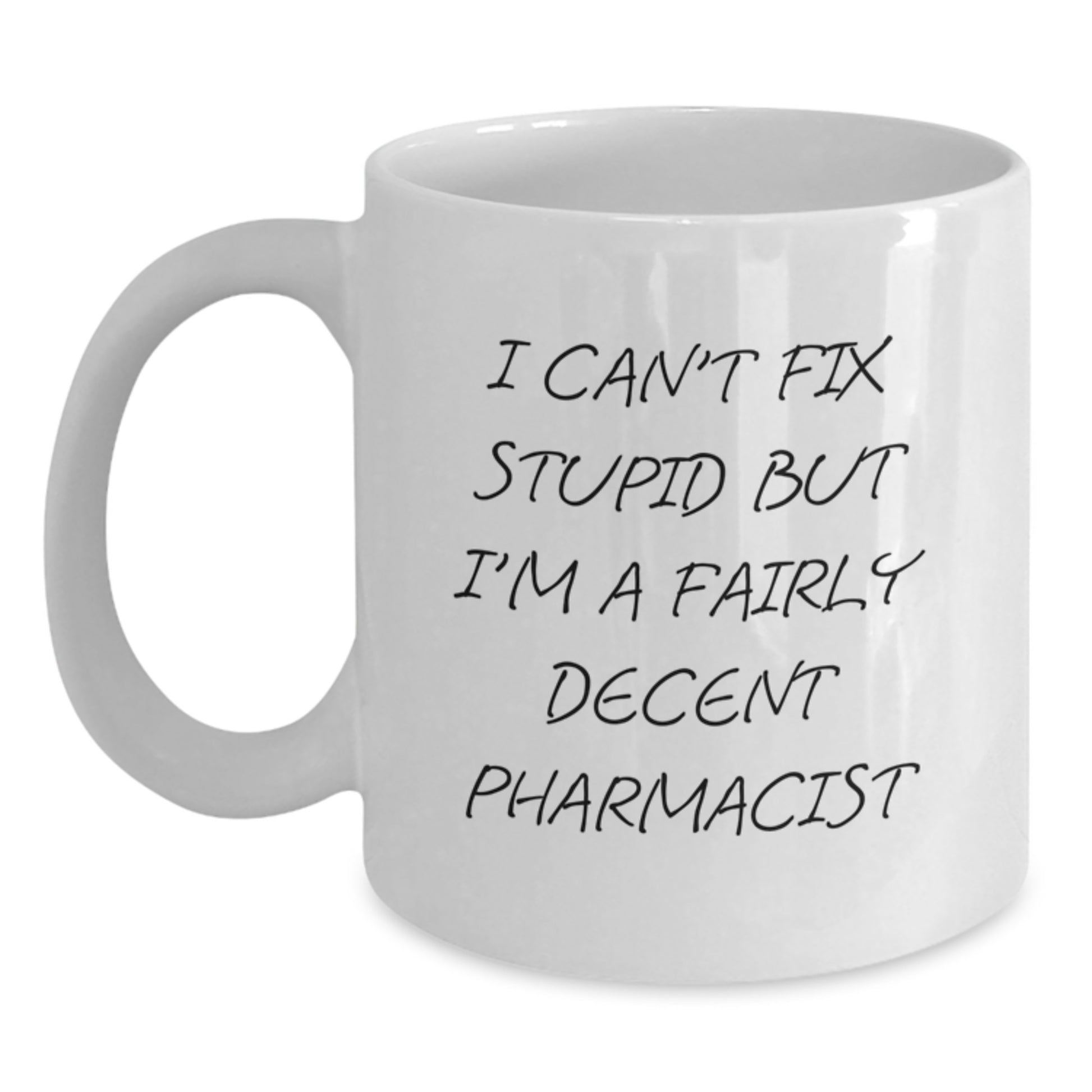 Funny Pharmacist White Coffee Mugs Gifts from Men to Women for Pharmacist Friends Family Coworkers - Main