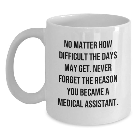 Inspiring Medical Assistant White Coffee Mug - Gifts from Friends and Family for Graduation Unique - Main