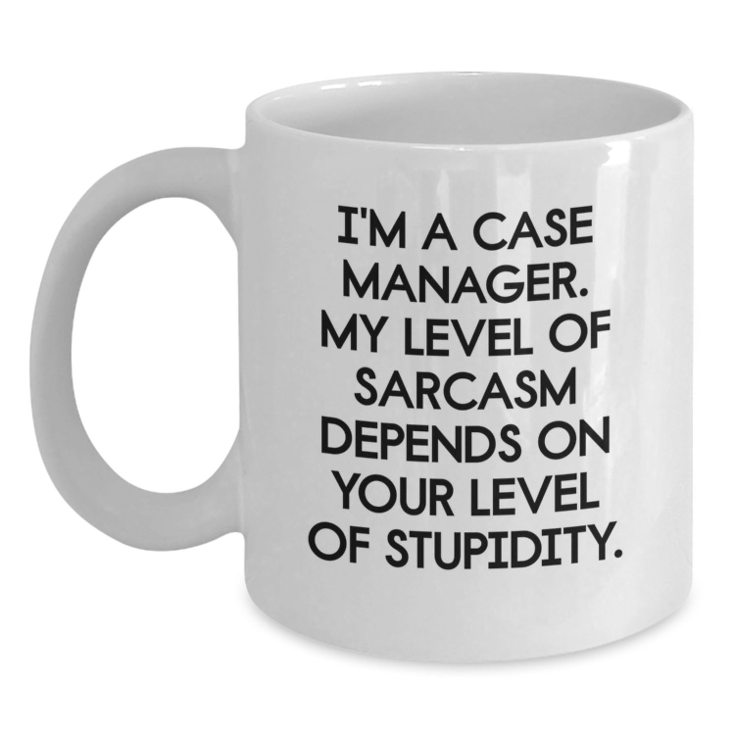 Funny Gifts for Case Manager, Humorous White Coffee Mug, Case Manager Gifts from Friends Graduation Unique Gifts, I'm A Case Manager, Gift for a Man Who Manages Cases - Main