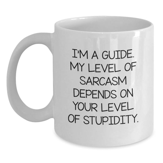 Funny Guide Gifts for Men from Friends - Inspirational White Coffee Mug for Graduation - Main