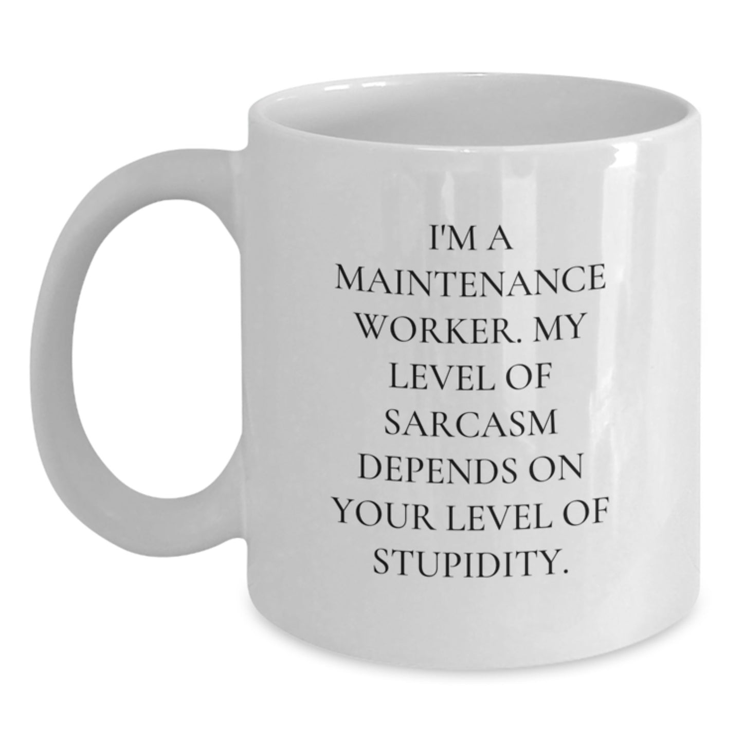 Maintenance Worker Keepsake White Coffee Mug Birthday Gift for Him - Main