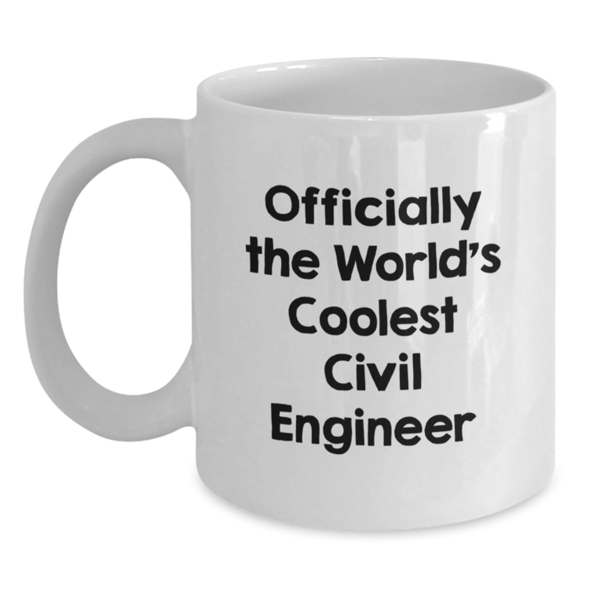 Civil Engineer Keepsake White Mug for Him Birthday Gift – Officially - Main