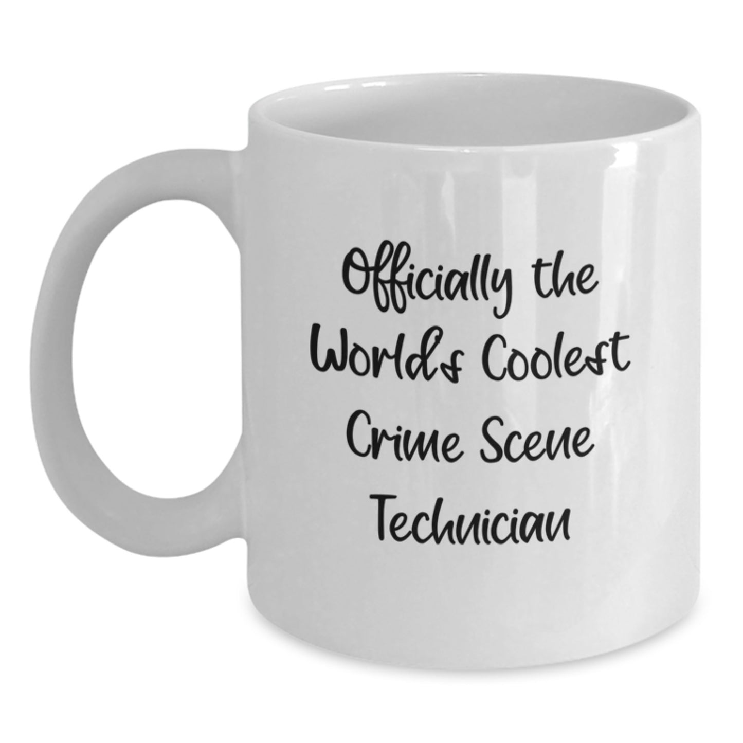 Gifts from Crime Scene Enthusiasts, Funny Crime Scene Technician Graduation Unique Gifts for Men, Women, Friends, Colleagues, with Officially The World's Coolest Mugs - Main