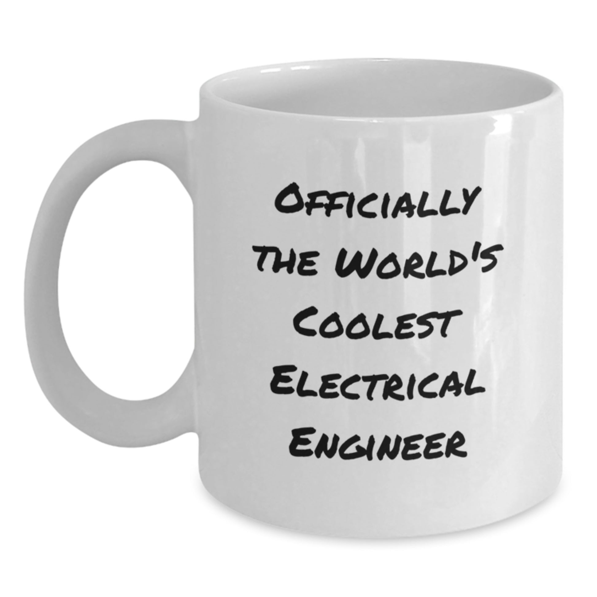 Electrical Engineer Gifts, Cute Quote White Coffee Mug, Officially The World's Coolest Electrical Engineer, Perfect for Graduation Unique Gifts - Main