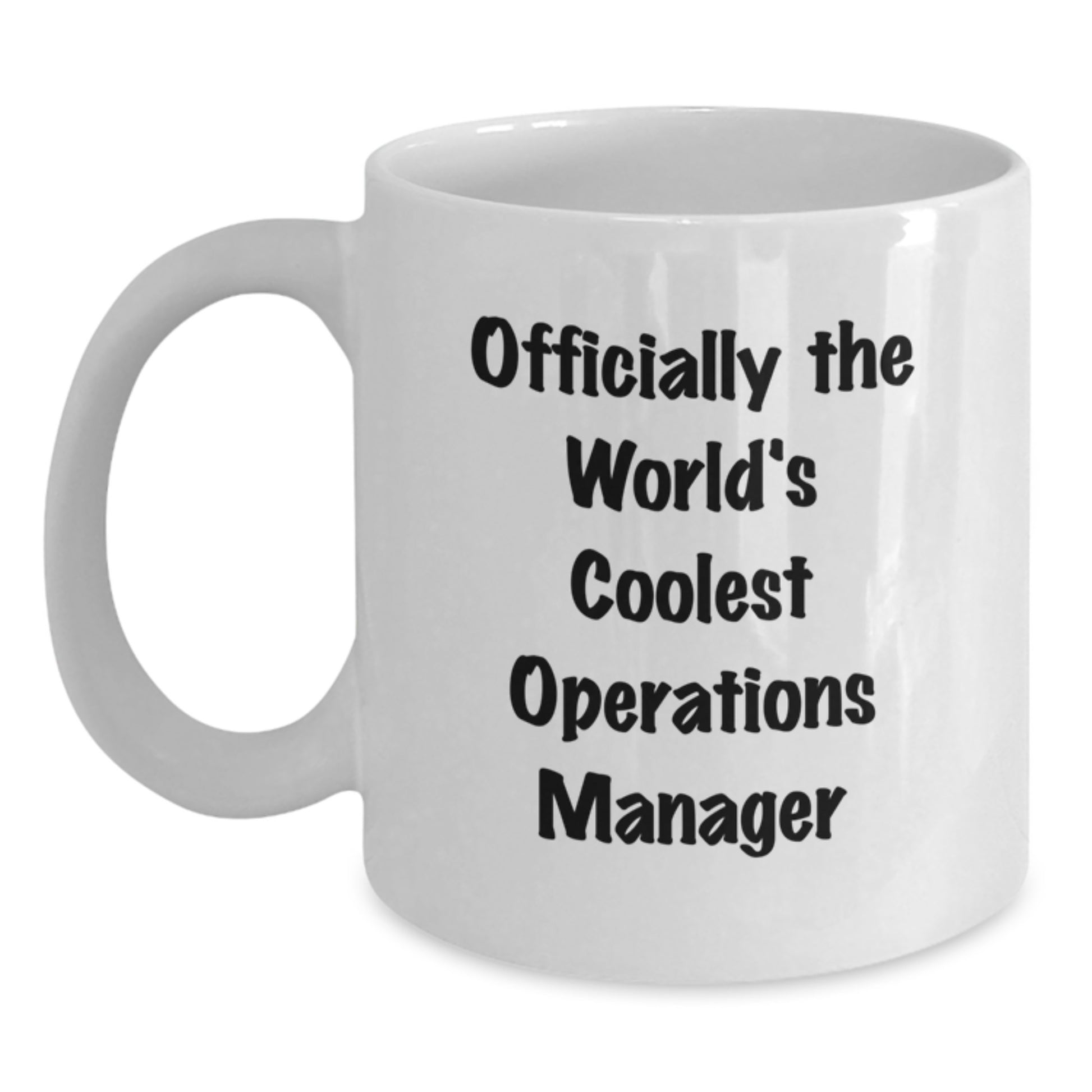 Funny Operations Manager Gifts for Him - Officially The World's Coolest 'You're the Best' Christmas Unique Gifts from Friends - Main
