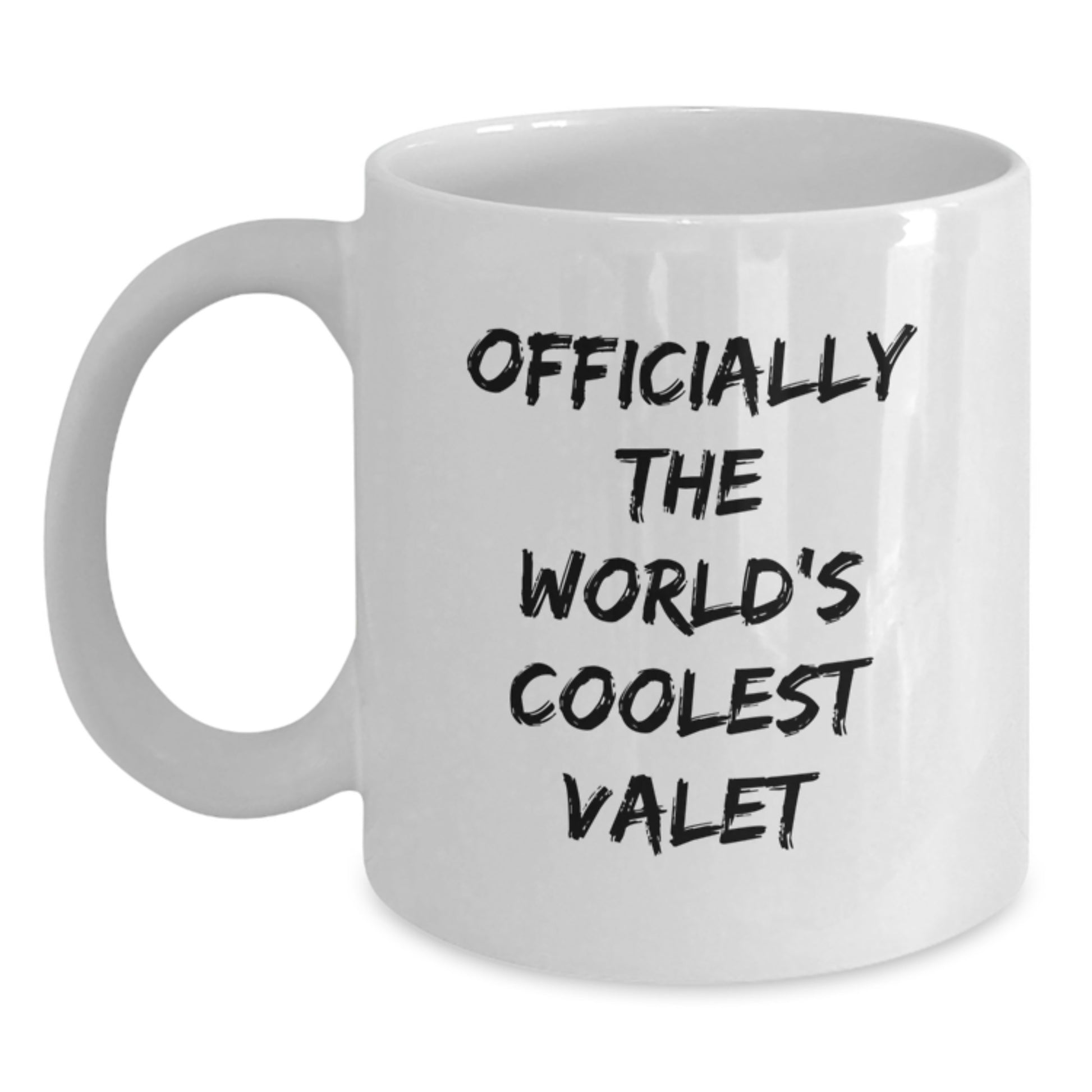 Graduation Gift Officially The World's Coolest Valet White Mug for Her - Main
