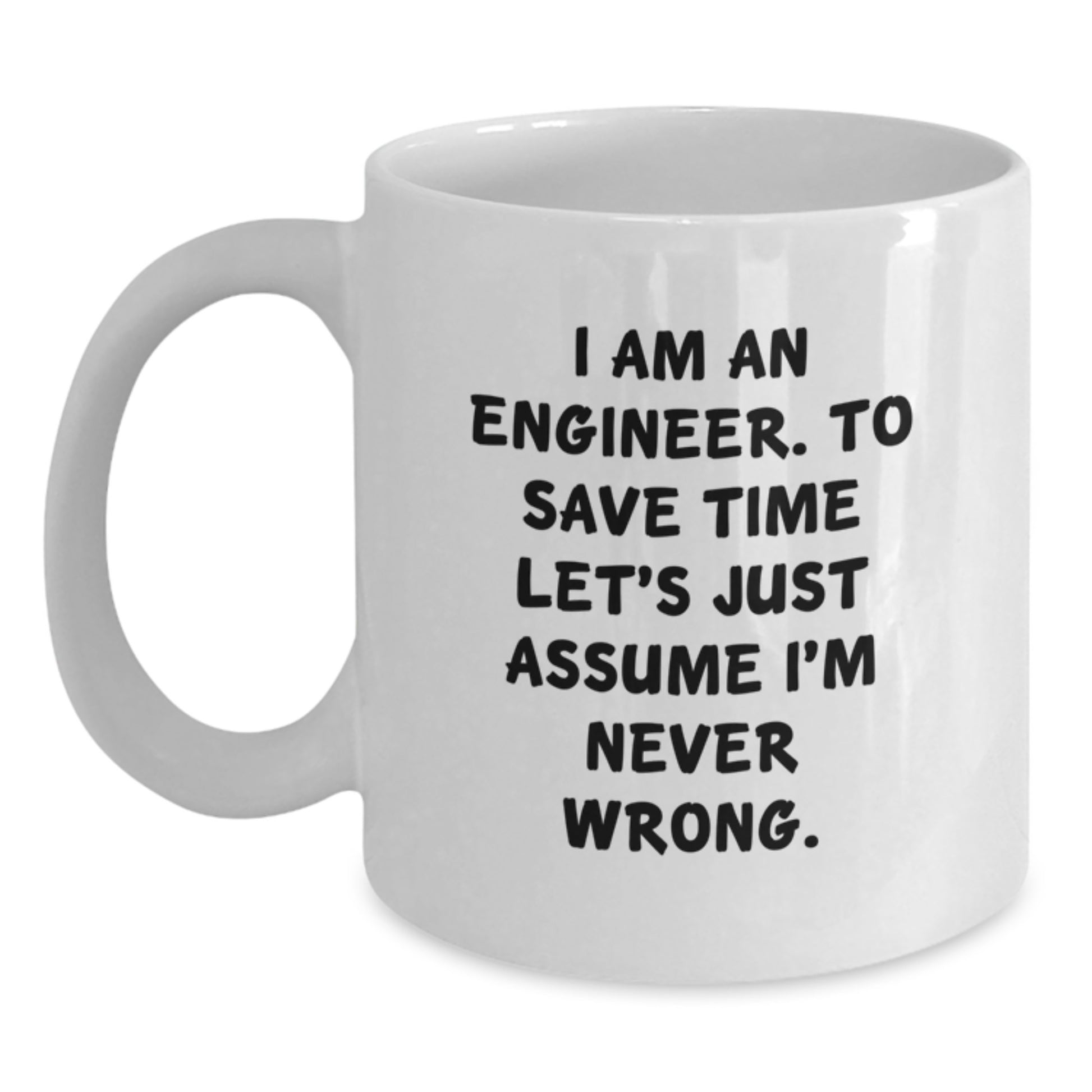 Engineer Keepsake Premium White Coffee Mug for Him Birthday Gift - Main