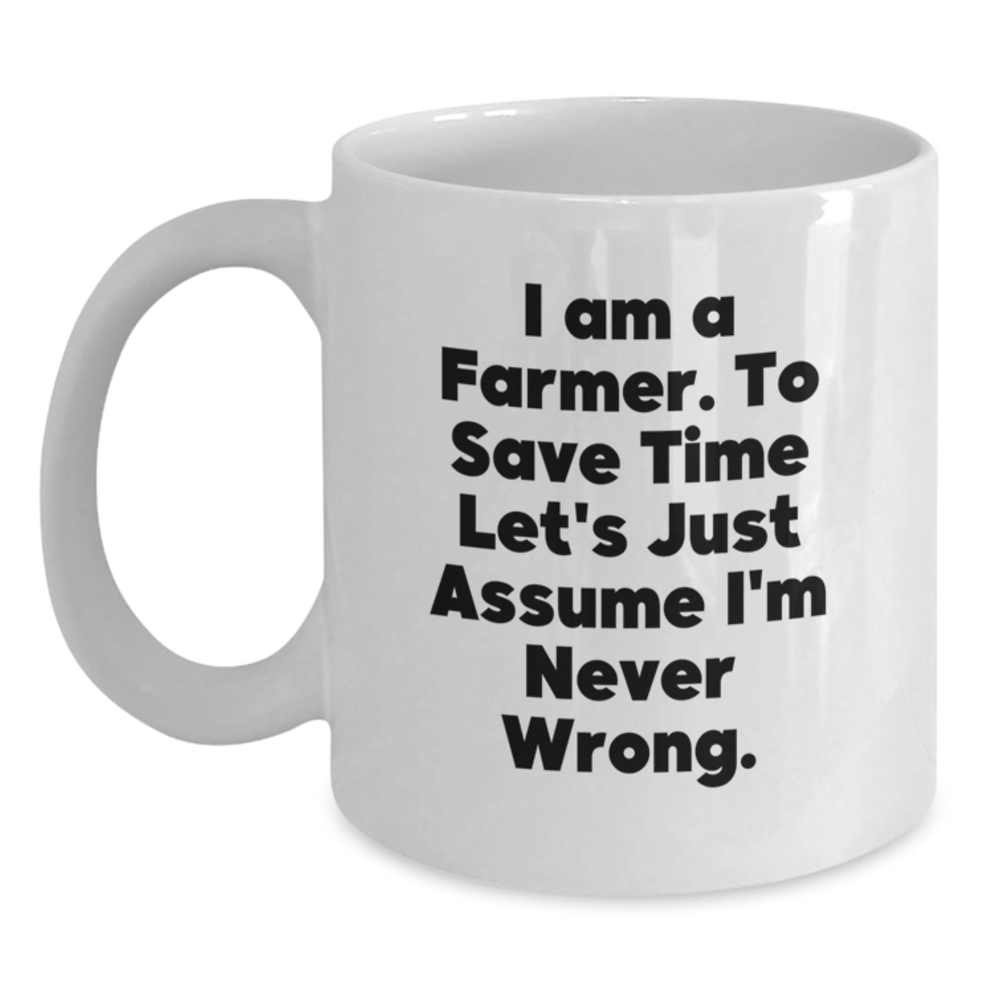 For Him Keepsake Farmer Mug Birthday Gift with Quote Ceramic 11oz - Main