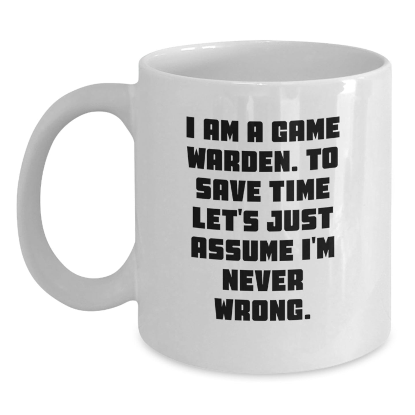 Game Warden Keepsake White Coffee Mug for Him Birthday Gift - Main