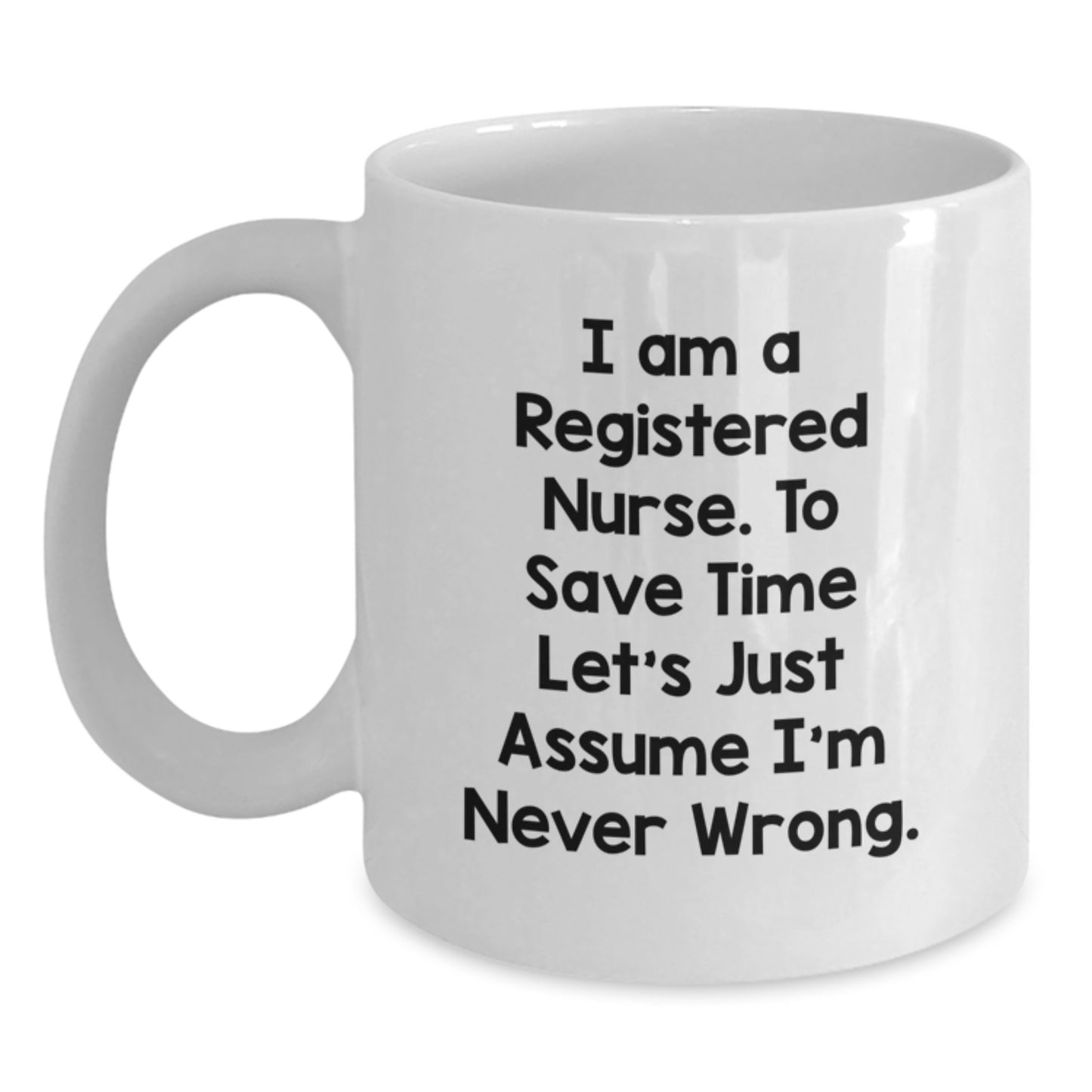 Registered Nurse Keepsake White Coffee Mug for Him Birthday Gift - Main