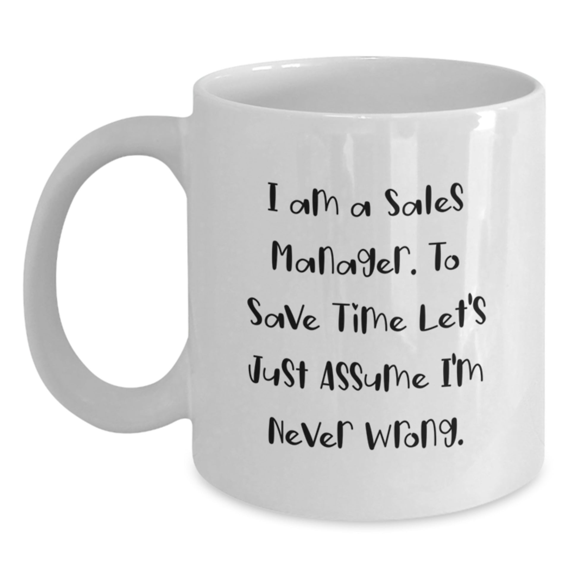 Sales Manager Keepsake Ceramic White Coffee Mug for Him Birthday Gift - Main