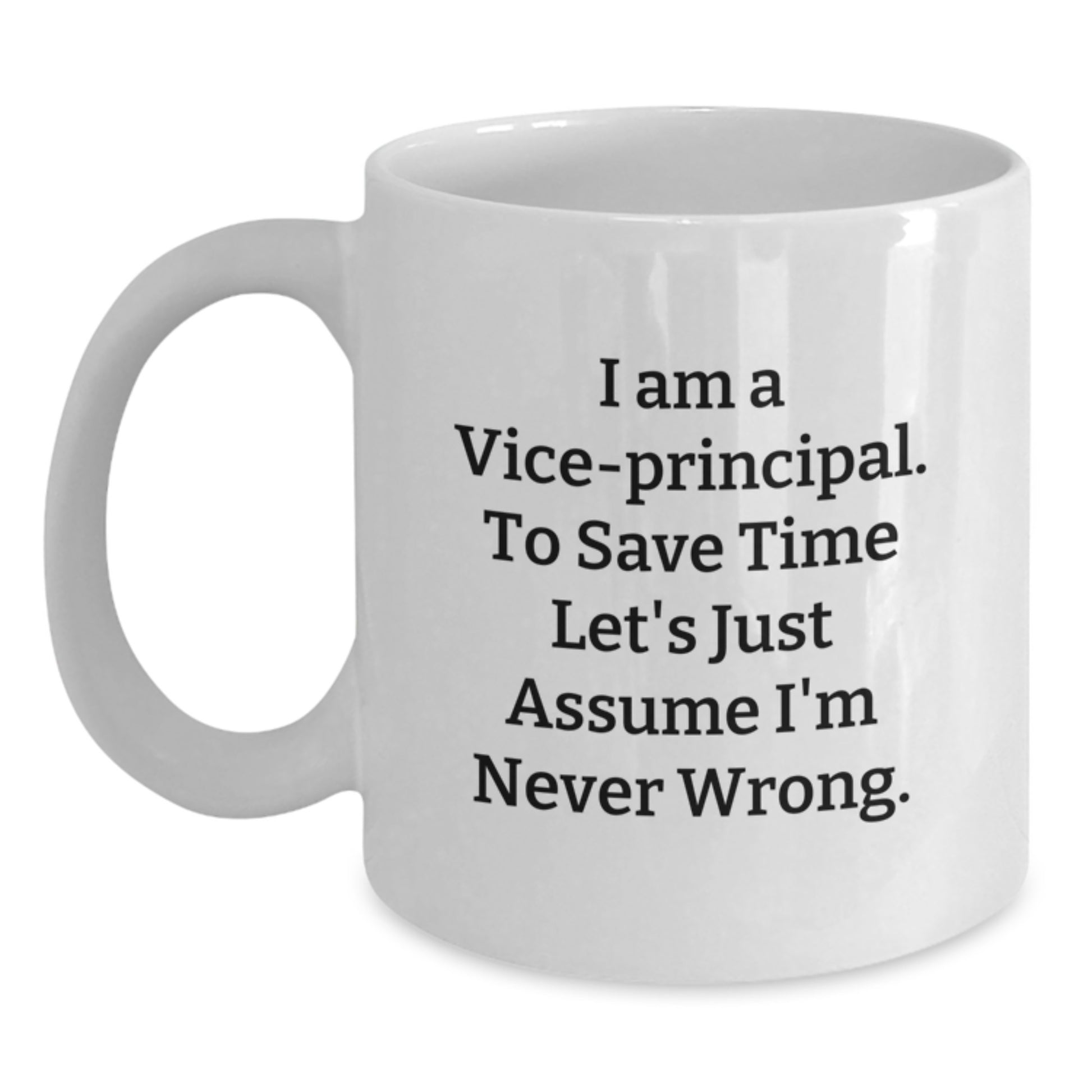 Vice-Principal Keepsake White Coffee Mug for Him Birthday Gift - Main