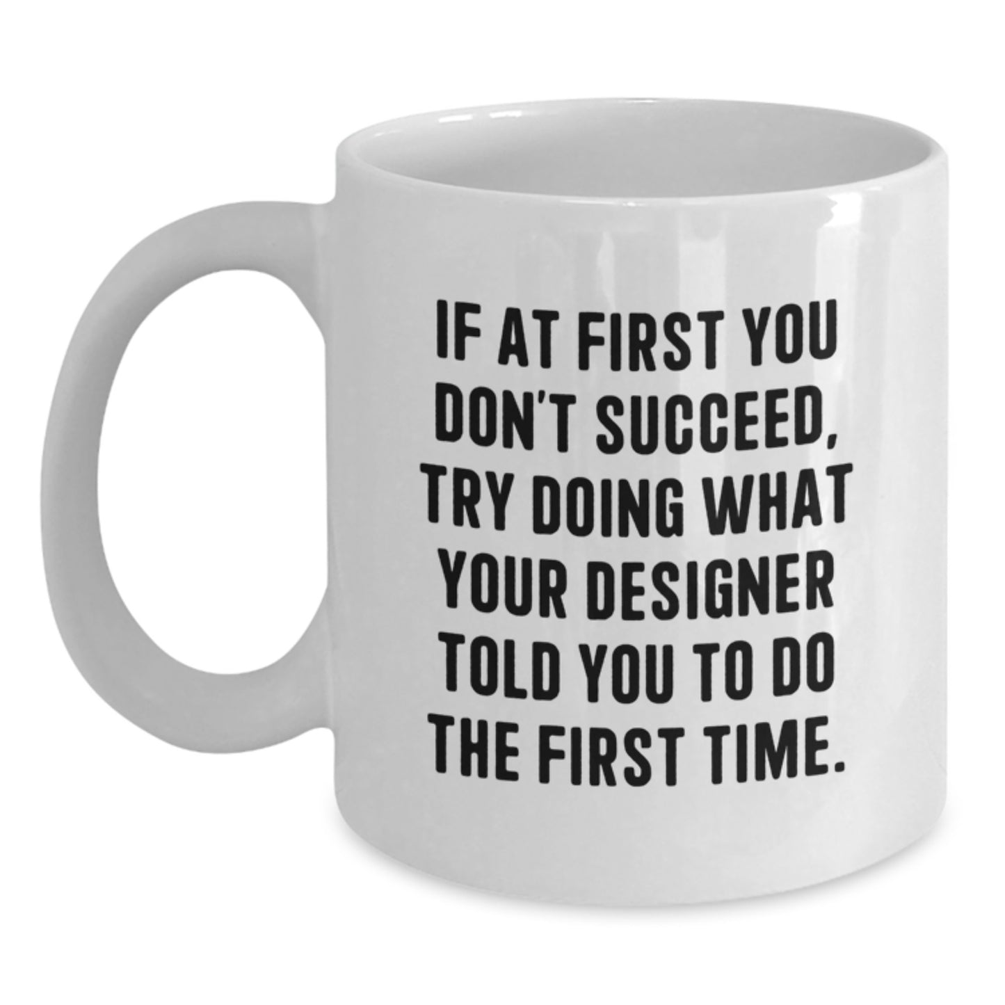 Designer White Coffee Mug Keepsake Birthday Gift for Him - Main