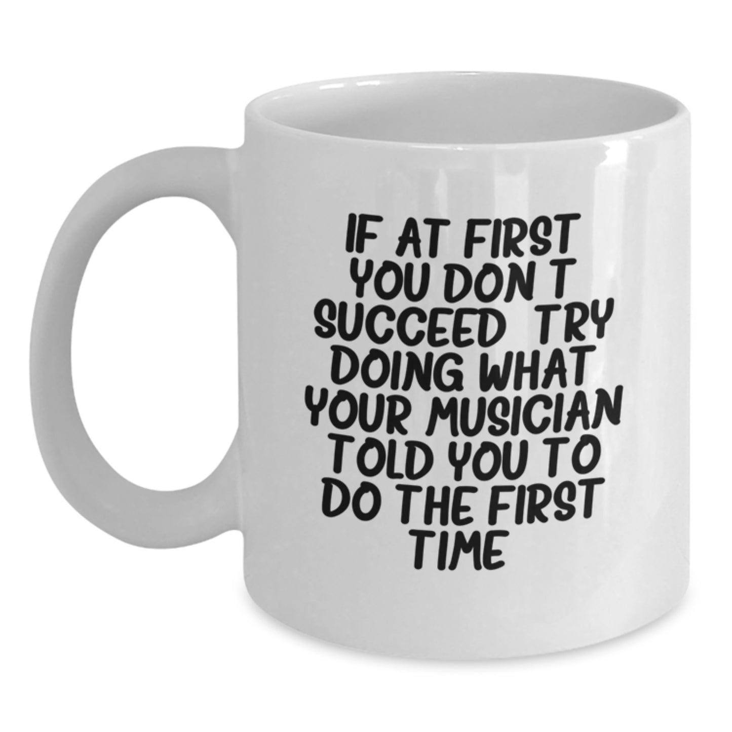 Musician Keepsake White Coffee Mug for Him Birthday Gift - Main