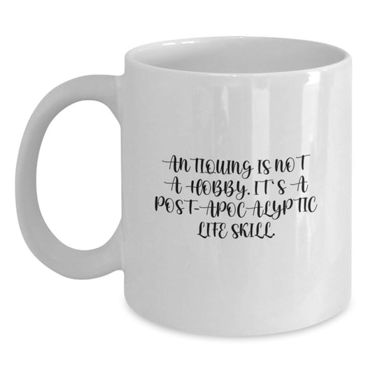 Antiquing Keepsake Gift for Him - Post-Apocalyptic Life Skill Mug - Main