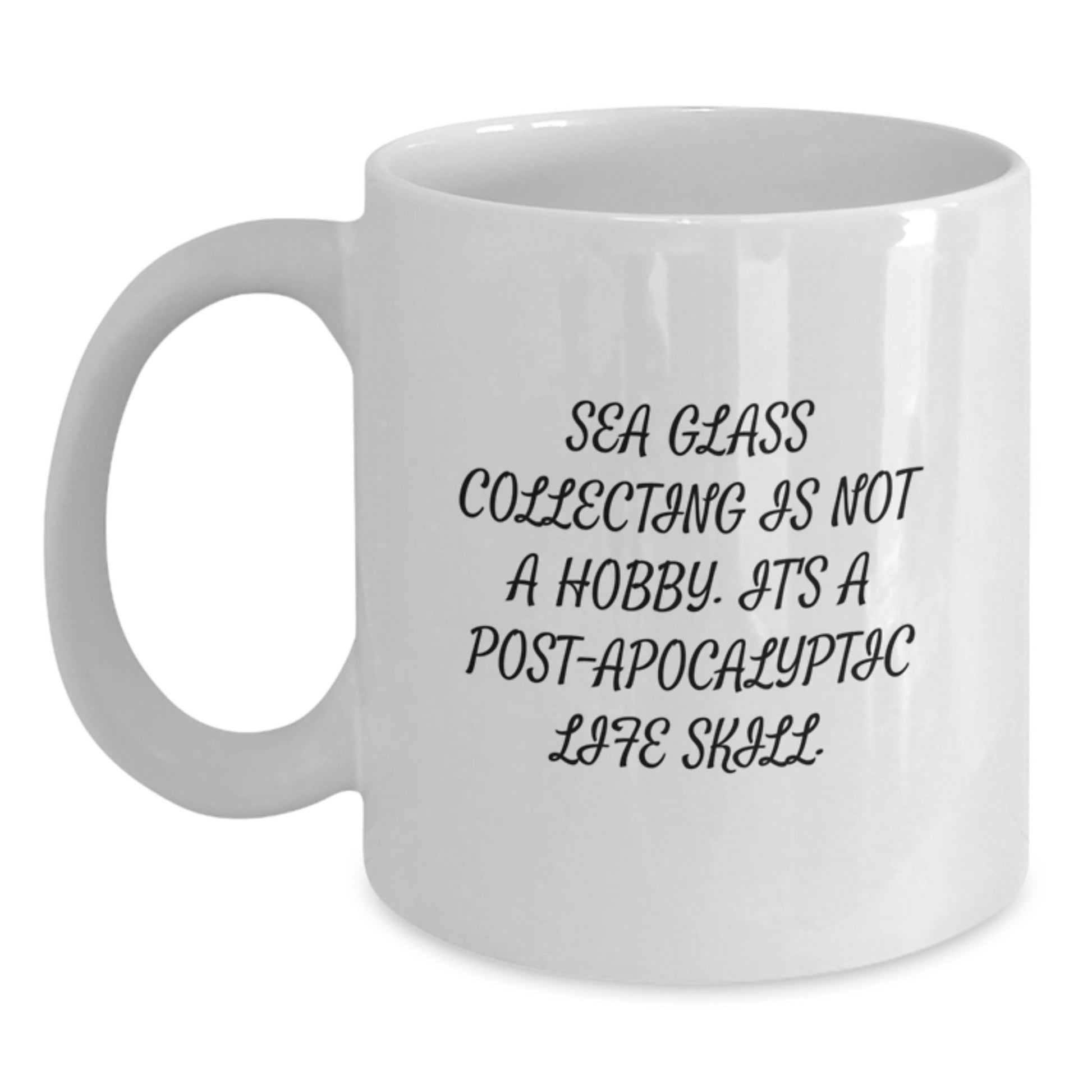 Birthday Gift for Her – Sea Glass Collecting 11oz Mug Present - Main