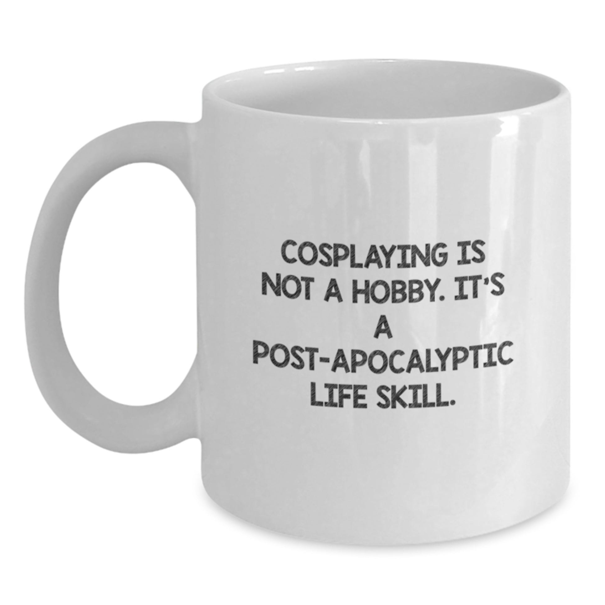 Funny Cosplaying White Coffee Mugs with Quote Gifts for Cosplaying Men Women Friends Family - Main
