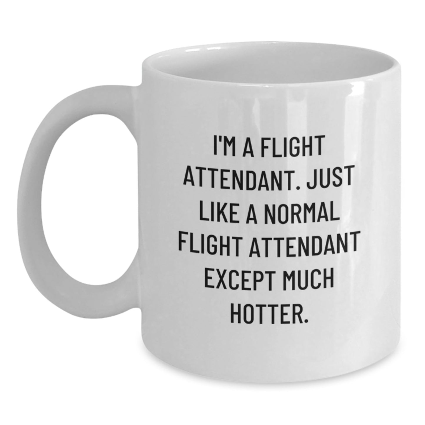 Funny Flight Attendant Gifts from Friends for Flight Attendant - White Coffee Mug for Birthday - Main