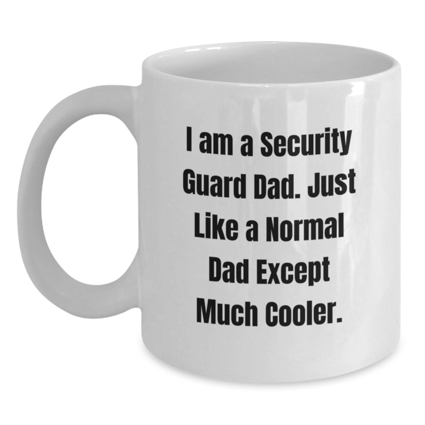 Security Guard Keepsake Mug for Him Birthday Gift White 11oz Ceramic - Main