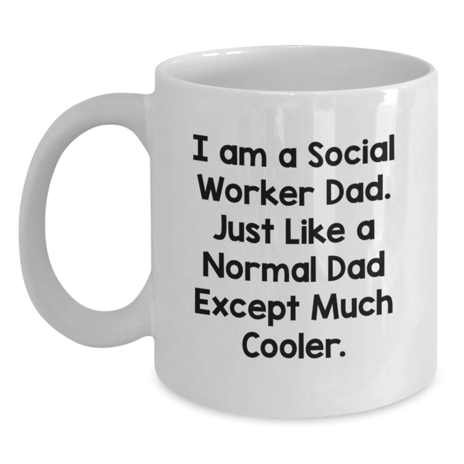 Cool Dad Social Worker Mug Novelty Birthday Gift for Friends - Main