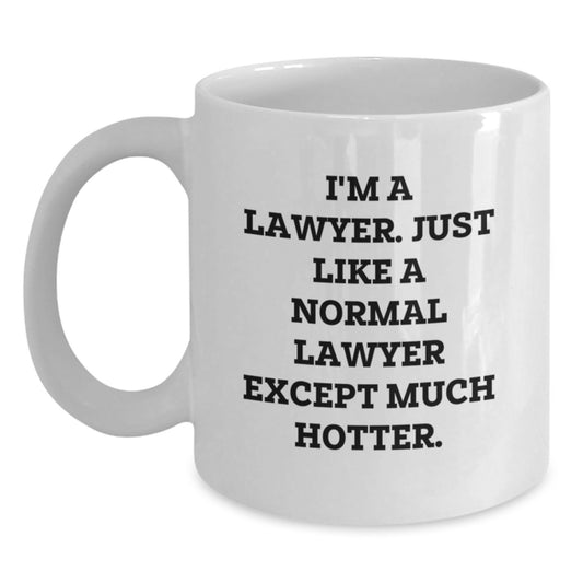 Funny Lawyer Gifts Lawyer White Coffee Mug For Valentine's Unique Gifts from Friends to Lawyer Men - Main