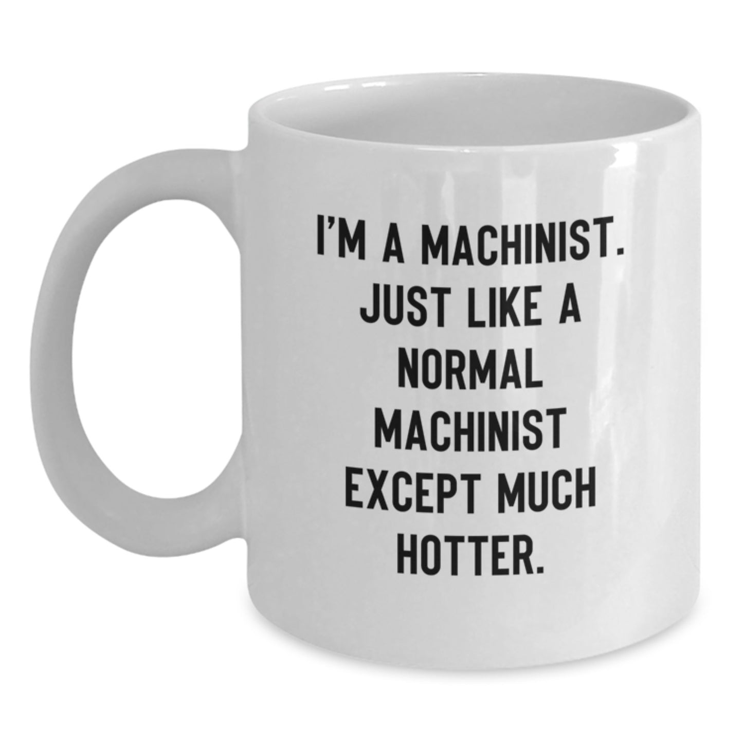 Funny Machinist Gifts for Him, I'm A Machinist White Coffee Mug, Best Father's Day Unique Presents, Gifts from Men to Machinist Friends - Main