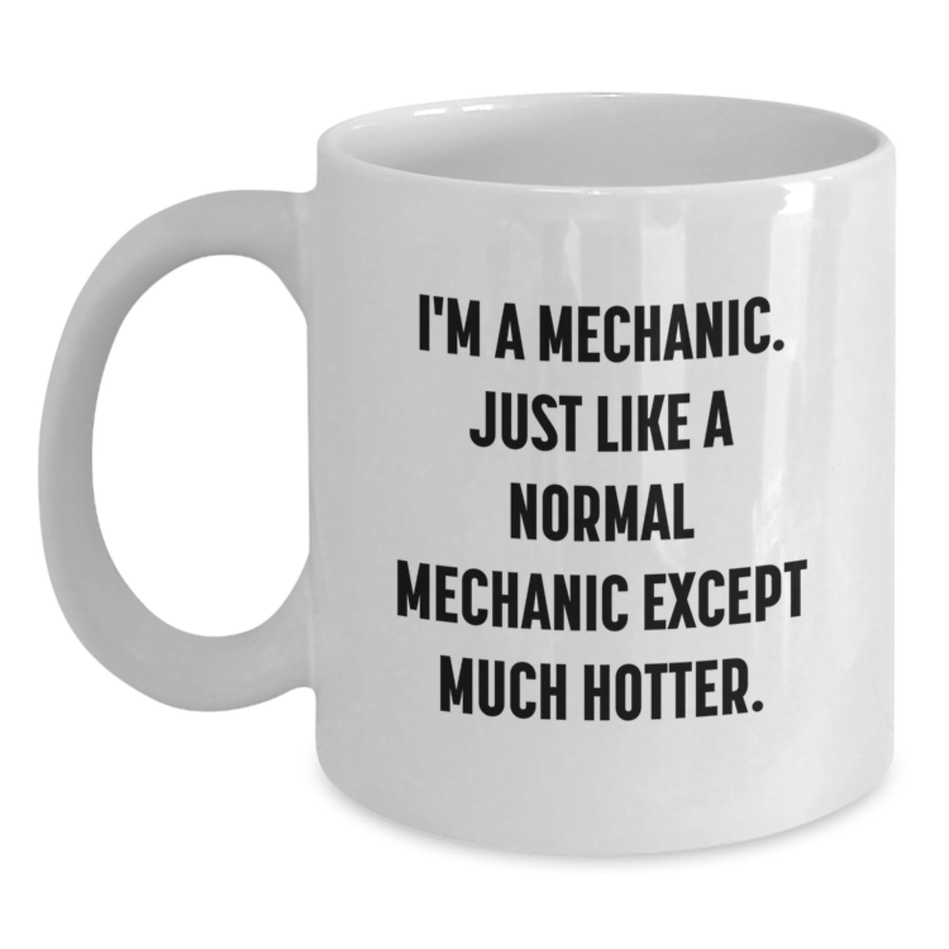 Funny Mechanic Gifts, White Coffee Mugs for Mechanic Friends, Unique Christmas Unique Gifts from Men - Main