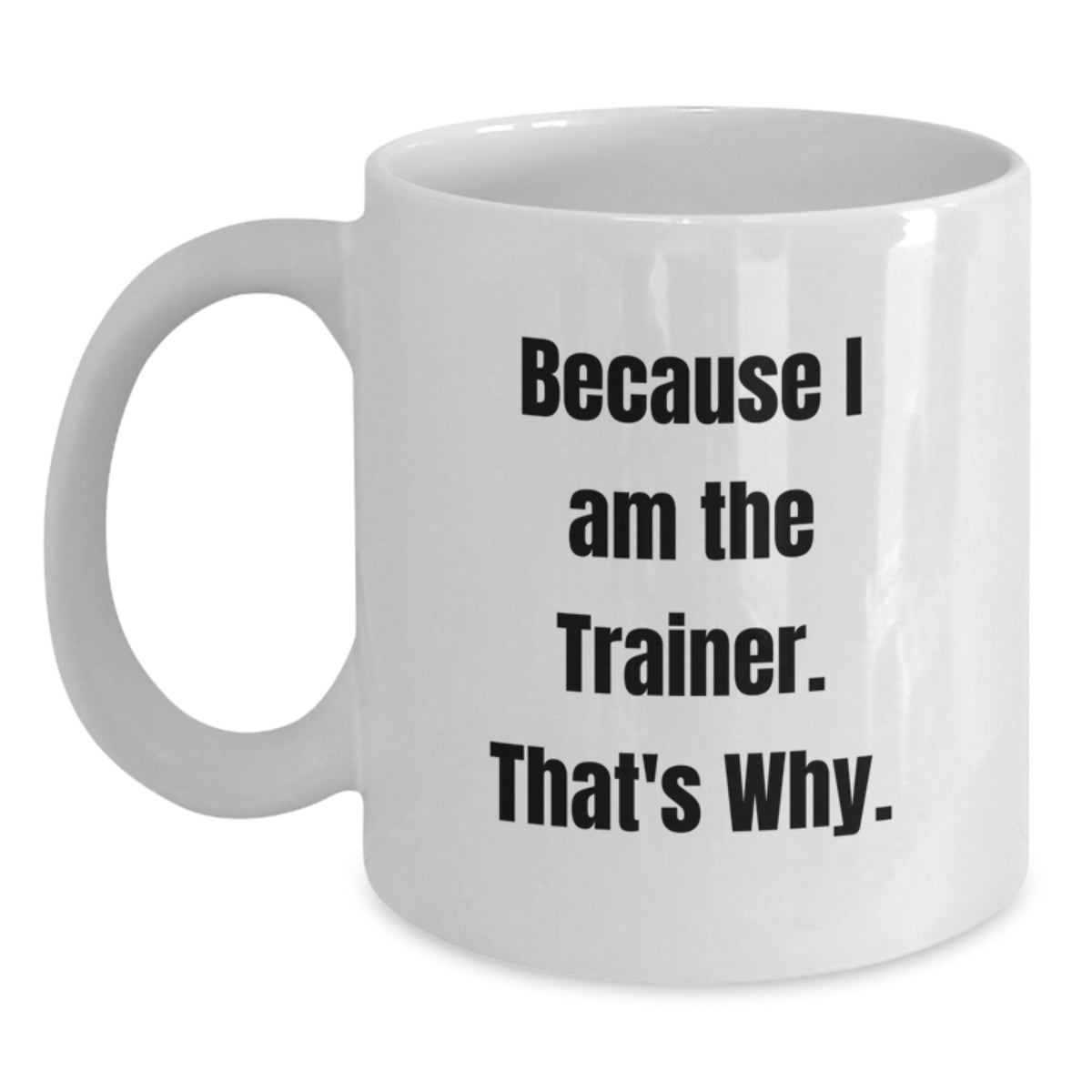 Trainer Keepsake Gift for Him - Because I Am The Trainer. That's Why. - Main