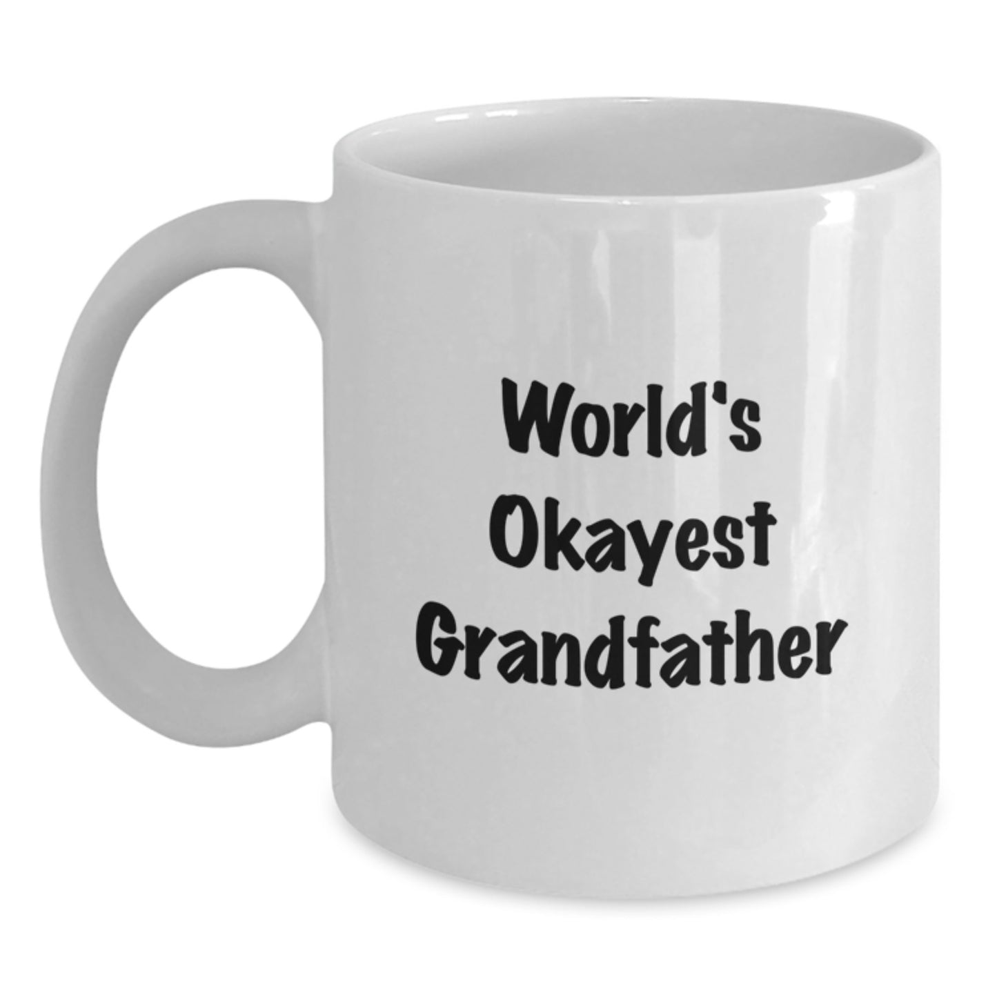 Grandfather Keepsake Mug World's Okayest Grandfather Birthday Gift - Main