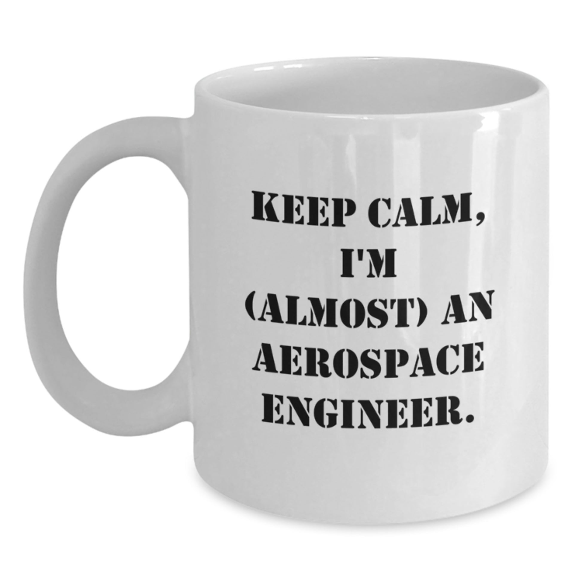 Birthday Gift Aerospace Engineer White Coffee Mug for Her - Main