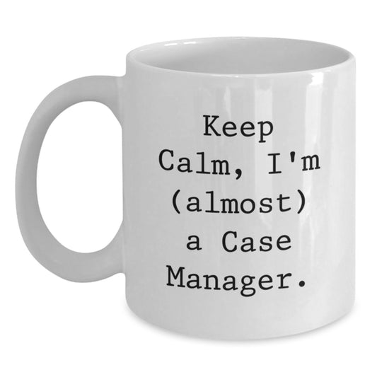 Funny Case Manager White Coffee Mug Gifts from Friends to Case Managers on Valentine's - Main