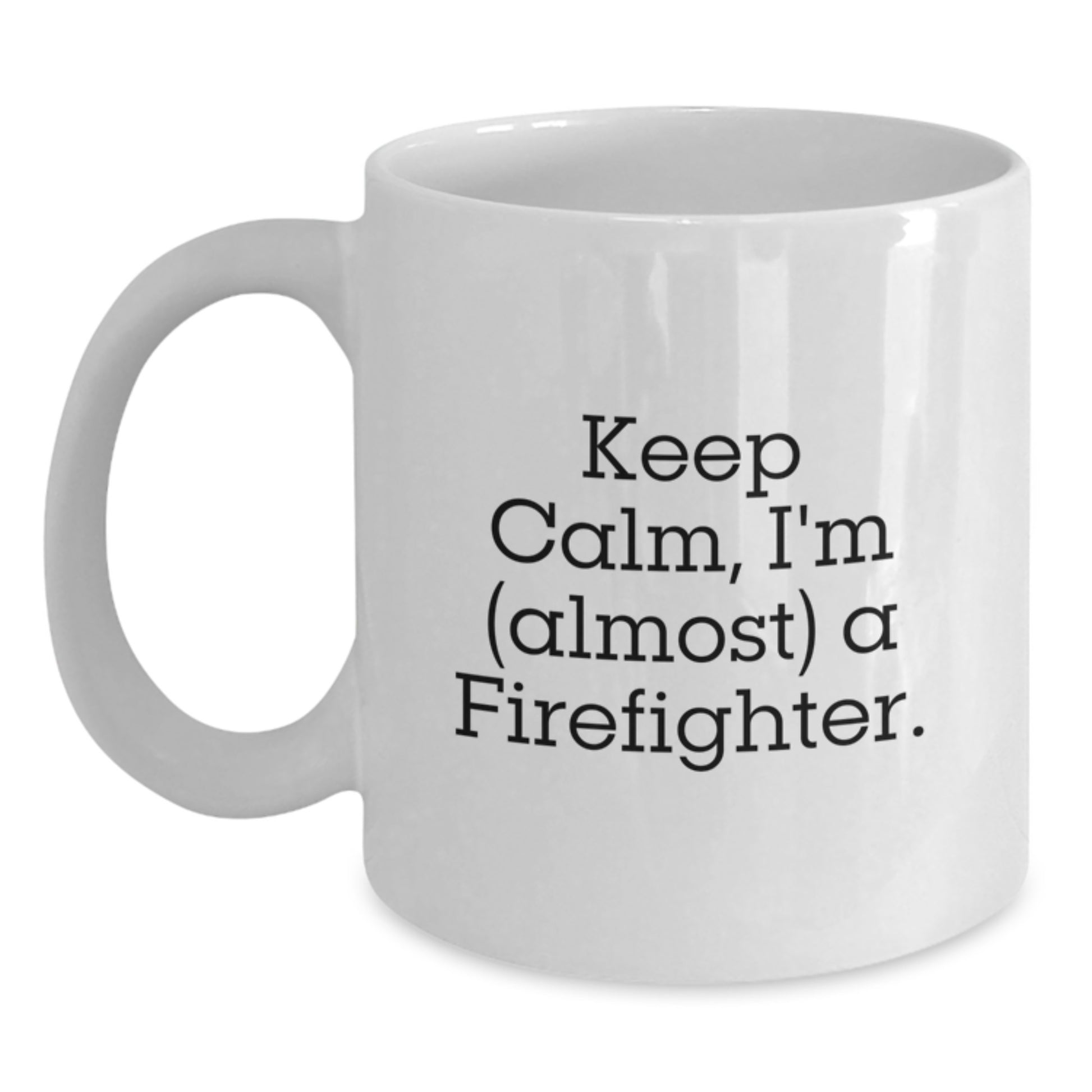 Premium Firefighter Keepsake White Coffee Mug for Him Birthday Gift - Main