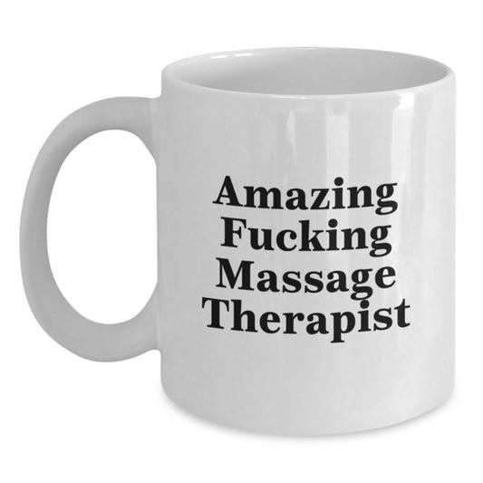 Massage Therapist Keepsake Mug for Him White 15oz Ceramic Christmas Gift - Main