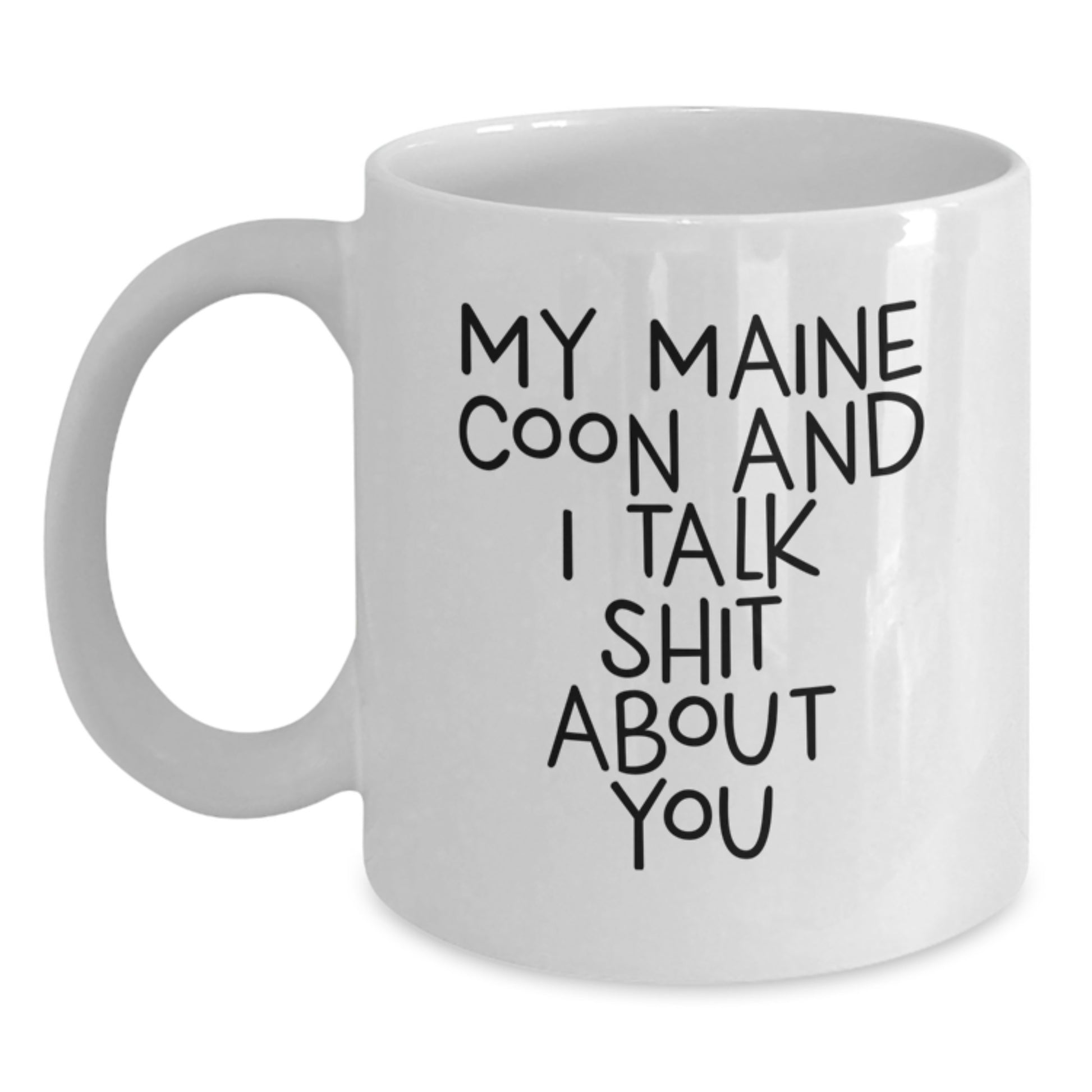 Funny Maine Coon Cat Gifts for Men from Friends on Birthday Unique Mug - Main