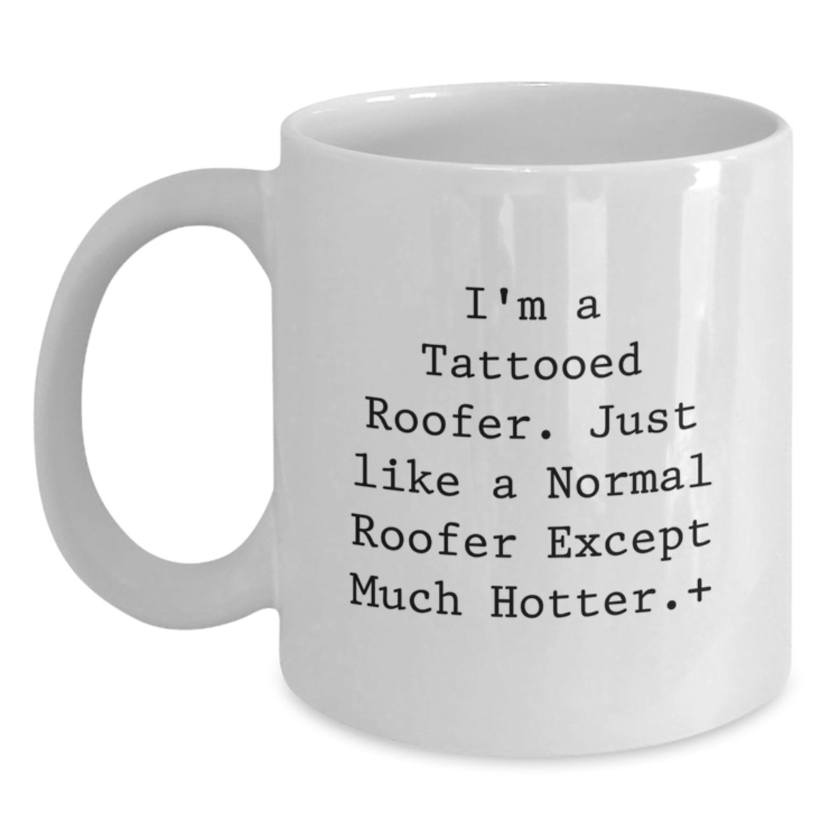 Christmas Gift for Her Playful Tattooed Roofer Present Coffee Mug - Main