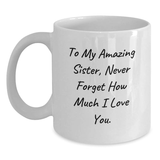 Funny Sister Gifts from Men for Christmas Unique Gifts - To My Amazing Sister - Main
