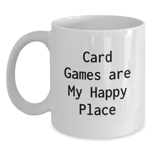 Funny Card Games Gifts from Friends for Card Game Lovers White Coffee Mug Christmas Unique Presents - Main