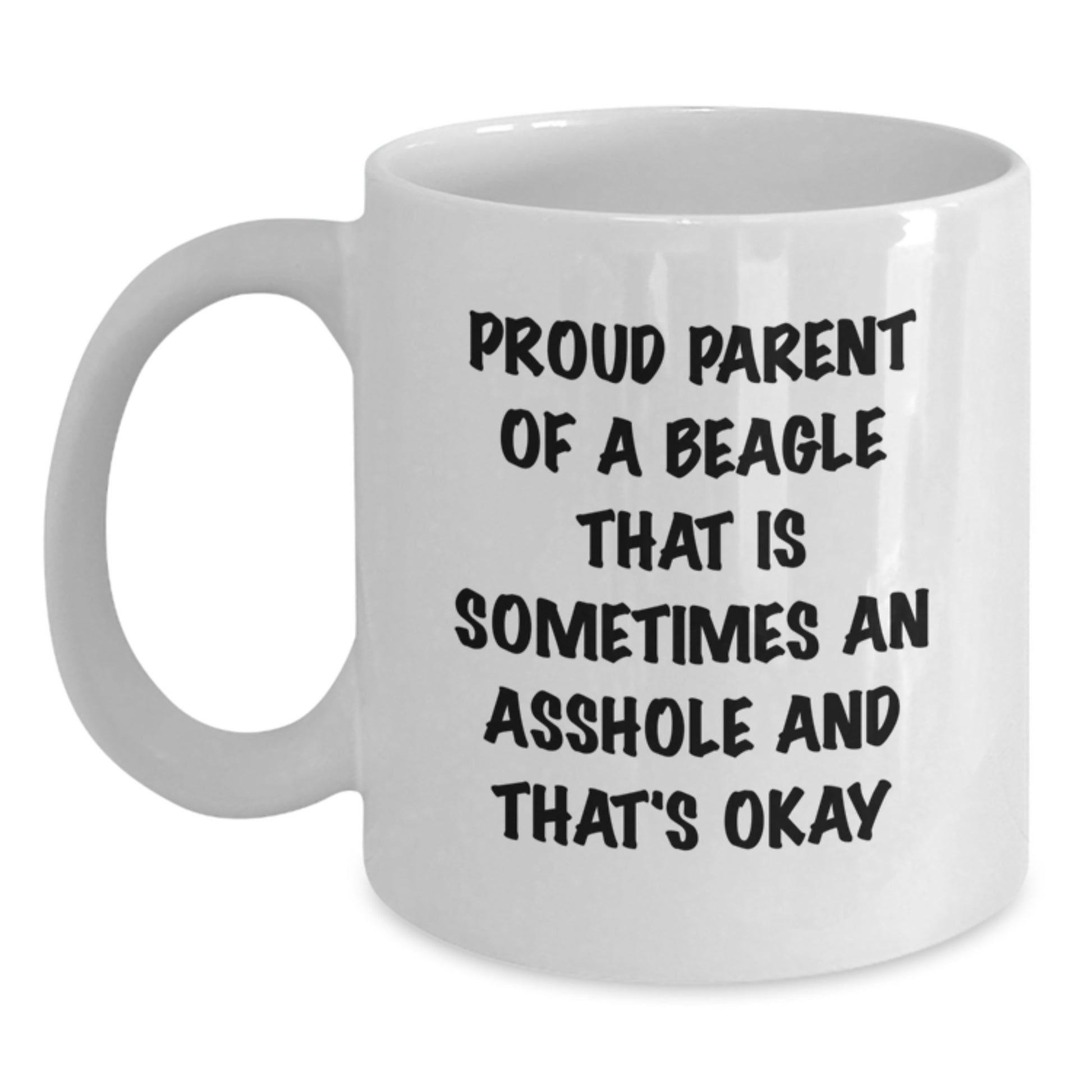 Funny Beagle Dog Lover Gifts from Mom for Beagle Owners White Coffee Mug - Main