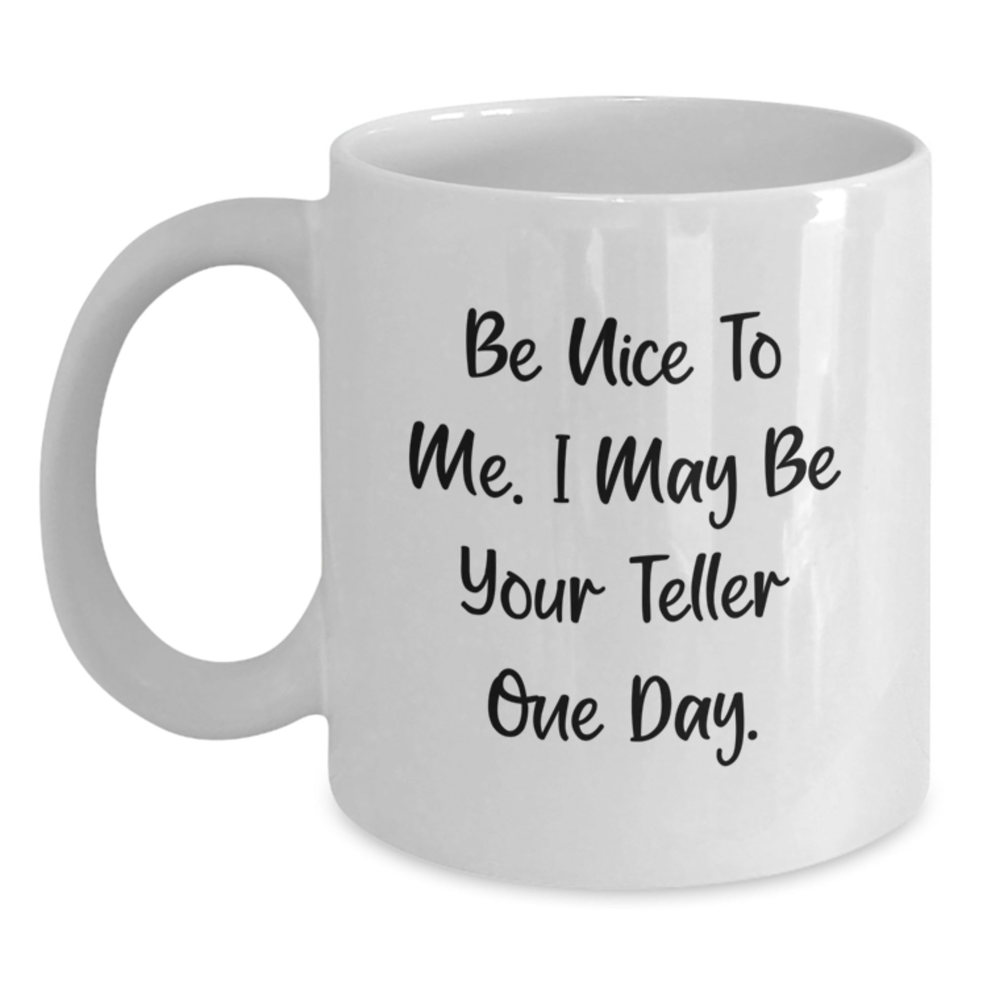 Funny Teller Gifts from Men to Friends, White Coffee Mug, Christmas Unique Presents - Main