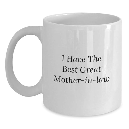 Funny Mom-in-law Quotes Gifts for Her White Coffee Mug, Gifts from Family for Unique Mom-in-law Day - Main