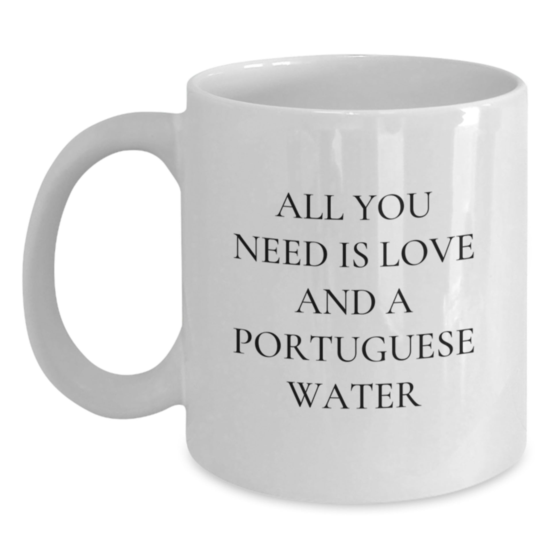 Portuguese Water Dog Lover Gifts from Friends and Family, White Coffee Mug for Birthday Unique Present - Main