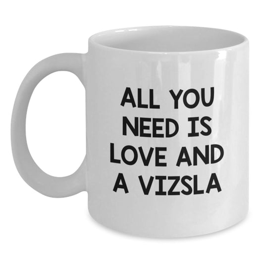 Vizsla Dog Lovers Funny White Coffee Mug Gifts for Men Women Friends Family by Gifts from Loved Ones - Main