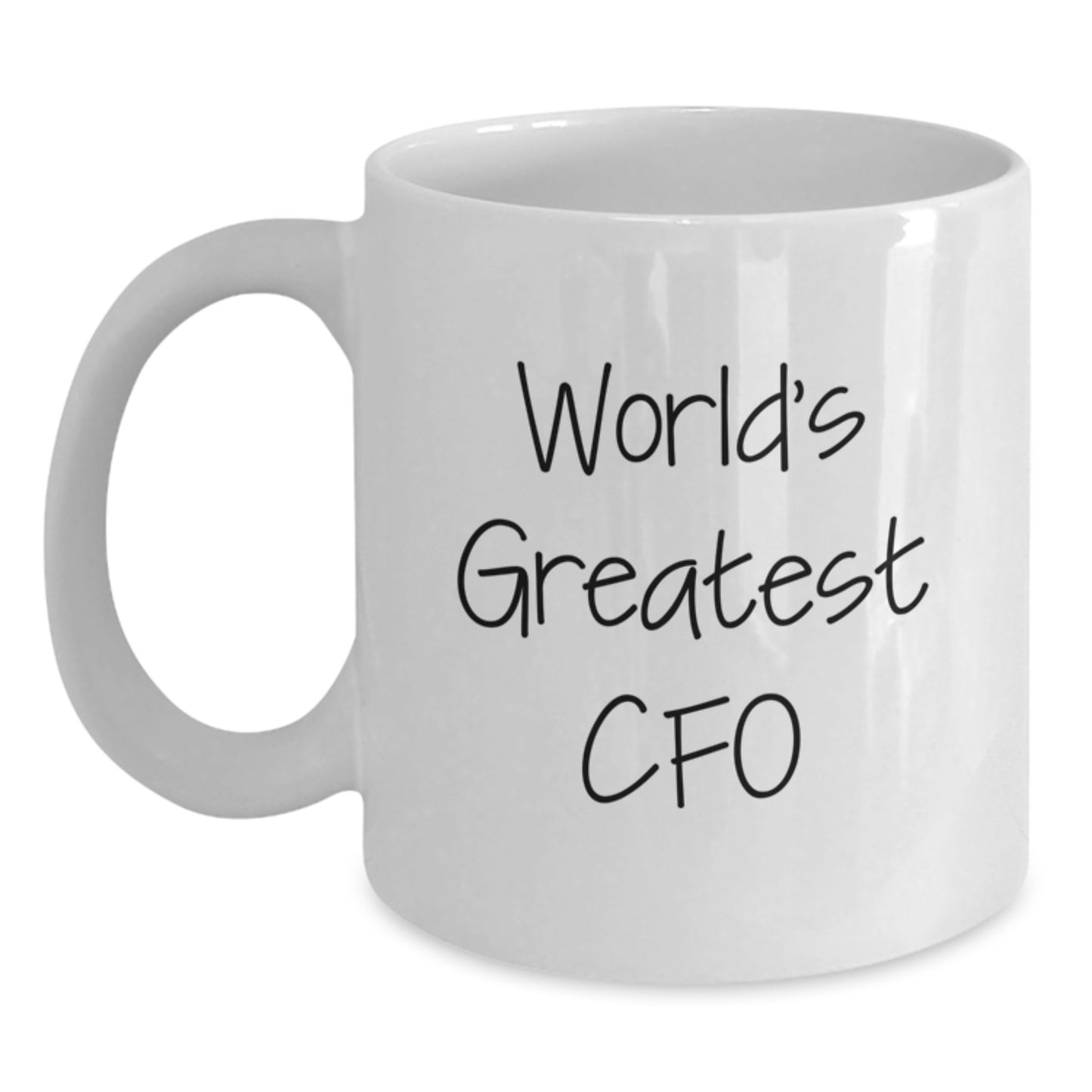Funny World's Greatest CFO White Coffee Mug Gifts for Him from Friends and Family, White 11oz/15oz Ceramic Mug - Main