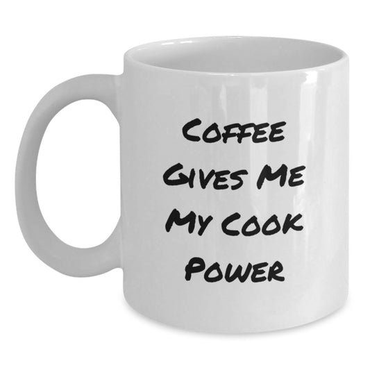 Funny Inspirational Cook White Coffee Mug Gifts from Friends Graduation Unique - Main